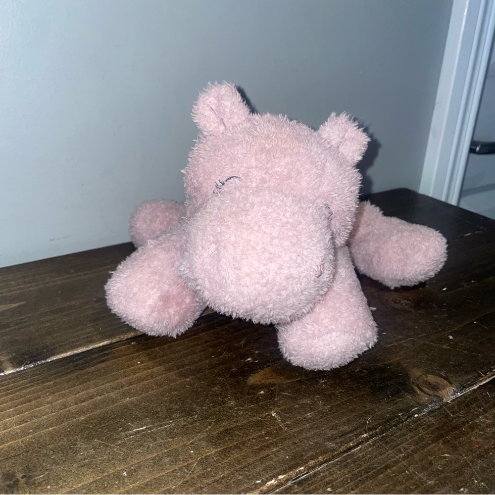Carters Plush Purple Mauve Lavender HIPPO HIPPOPOTAMUS Security Lovey Toy